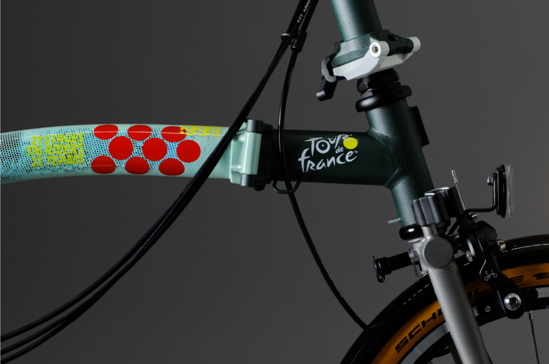 Brompton x Tour De France Limited Edition P Line 12-Speed Folding Bike 2025 in Low Handlebar-5