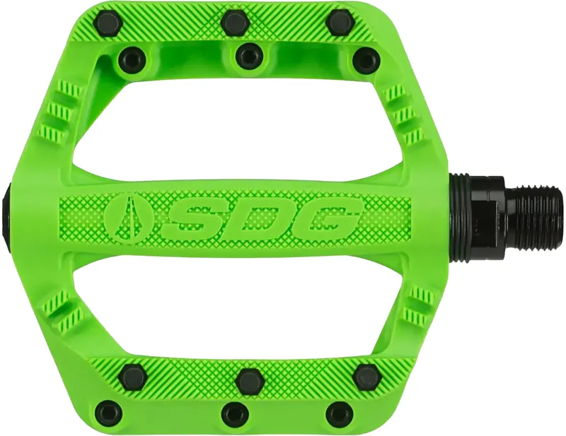 SDG Slater JR Pedals in Neon Green-1