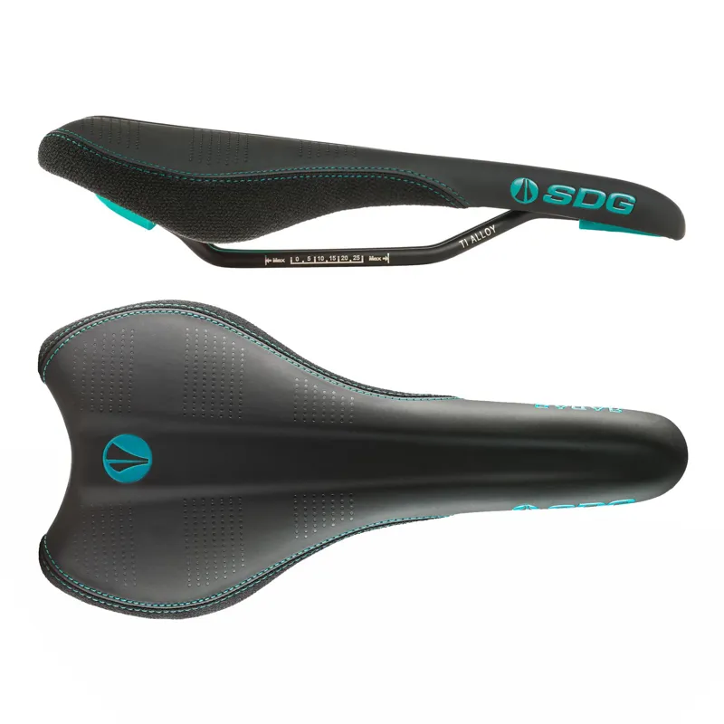 SDG Radar Ti-Alloy Saddle in Turquoise