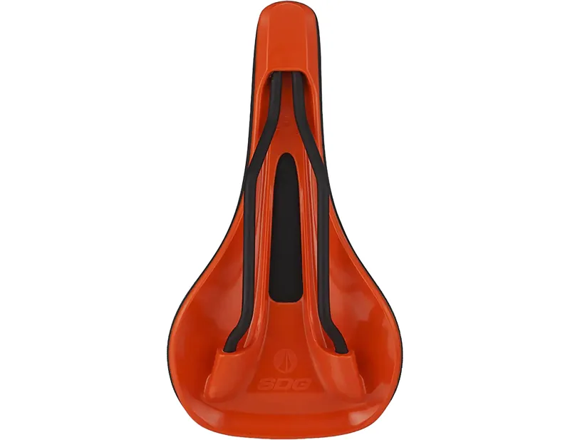 SDG Bel Air V3 Max Lux-Alloy Saddle in Black/Orange-1