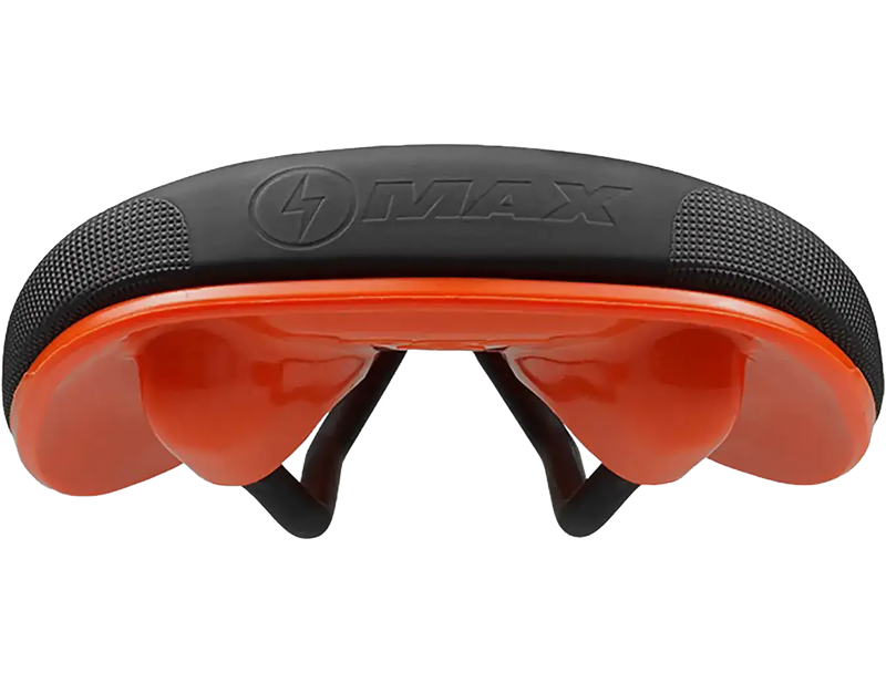 SDG Bel Air V3 Max Lux-Alloy Saddle in Black/Orange-3