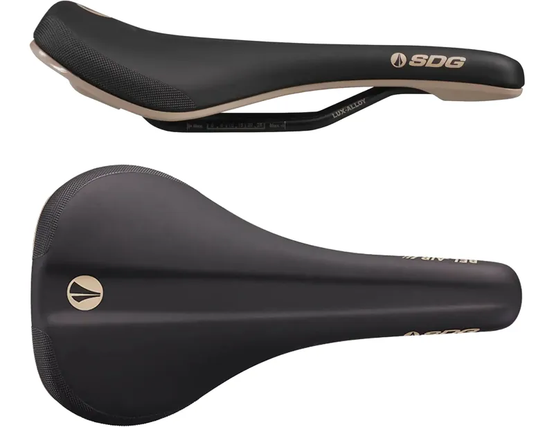Balfes Bikes Sdg SDG Bel Air V3 Max Lux-Alloy Saddle in Black/Tan | Free postage over £30, £10 off first order, price match & 0% finance.