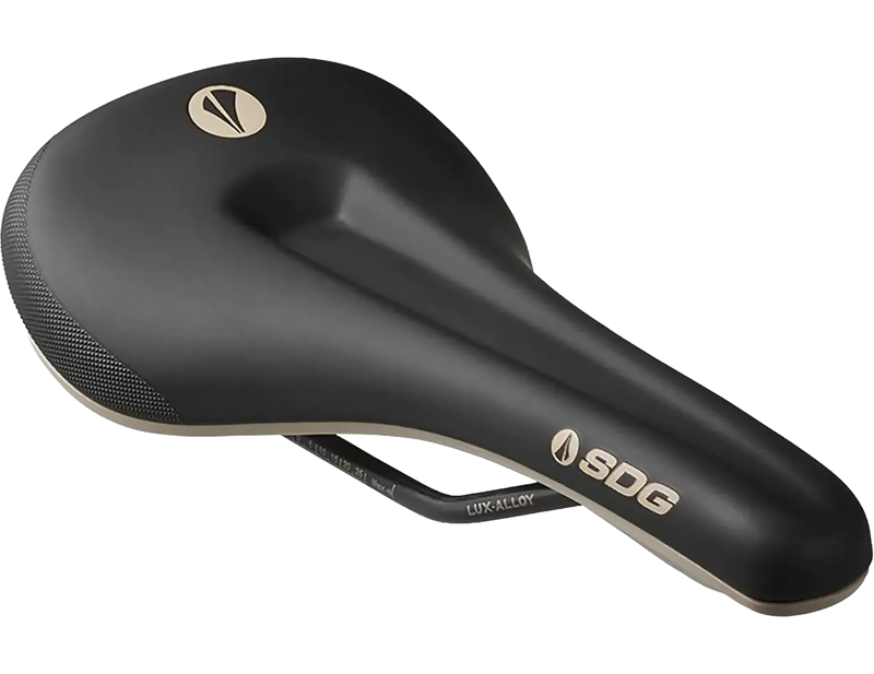 SDG Bel Air V3 Max Lux-Alloy Saddle in Black/Tan-2
