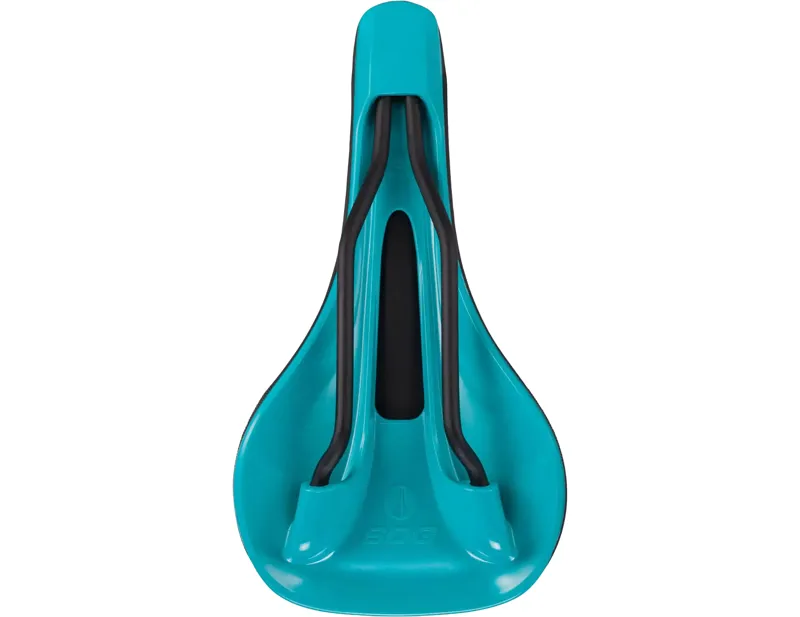 SDG Bel Air V3 Max Lux-Alloy Saddle in Black/Turquoise-1