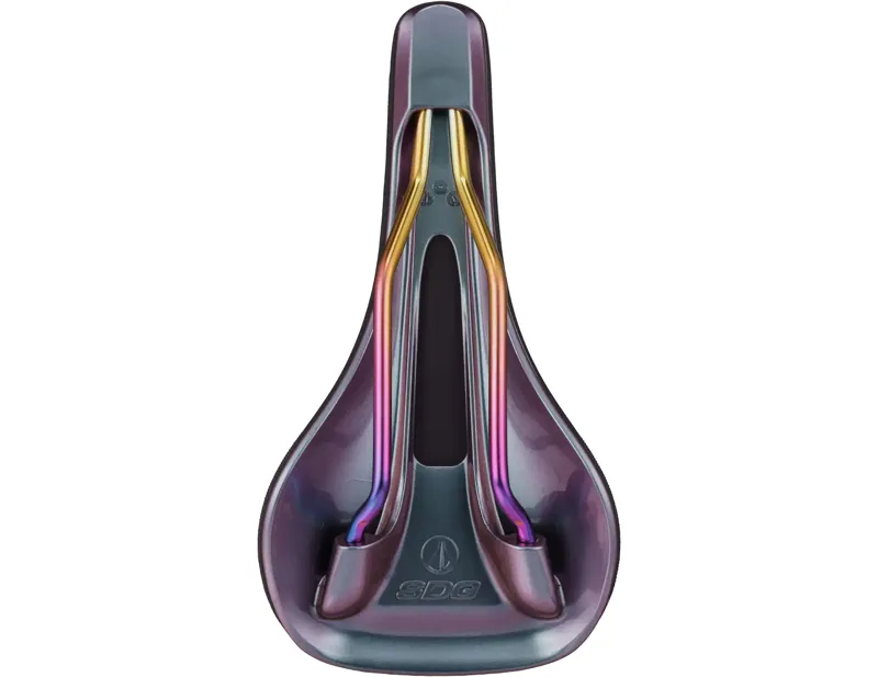 SDG Bel Air V3 Max Lux-Alloy Saddle in Black/Oil Slick-1