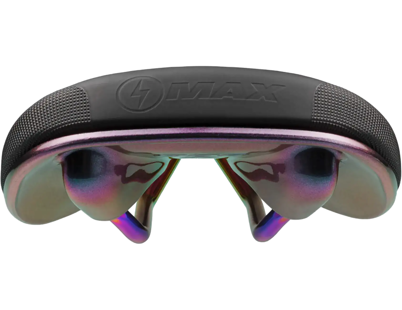 SDG Bel Air V3 Max Lux-Alloy Saddle in Black/Oil Slick-3