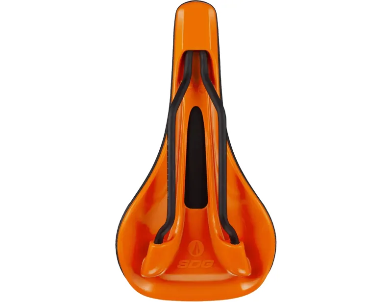 SDG Bel Air V3 Lux-Alloy Saddle in Black/Orange-1