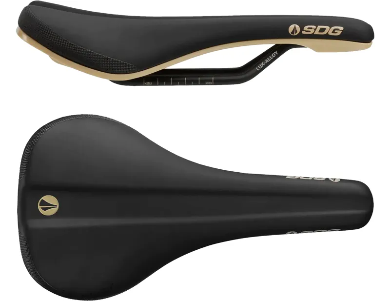 Balfes Bikes Sdg SDG Bel Air V3 Lux-Alloy Saddle in Black/Tan | Free postage over £30, £10 off first order, price match & 0% finance.