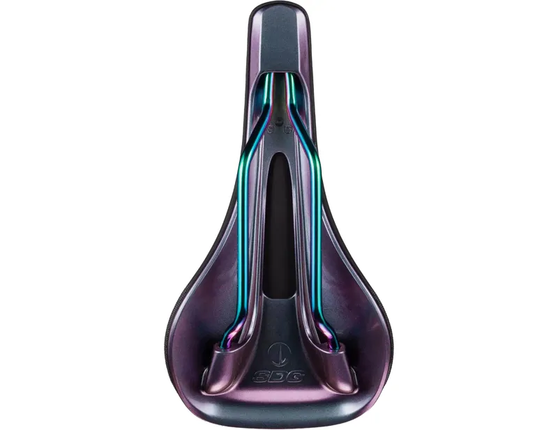 SDG Bel Air V3 Lux-Alloy Saddle in Black/Oil Slick-1