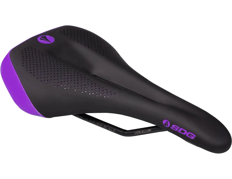 SDG Allure V2 Women's Lux-Alloy Saddle in Black/Purple-1