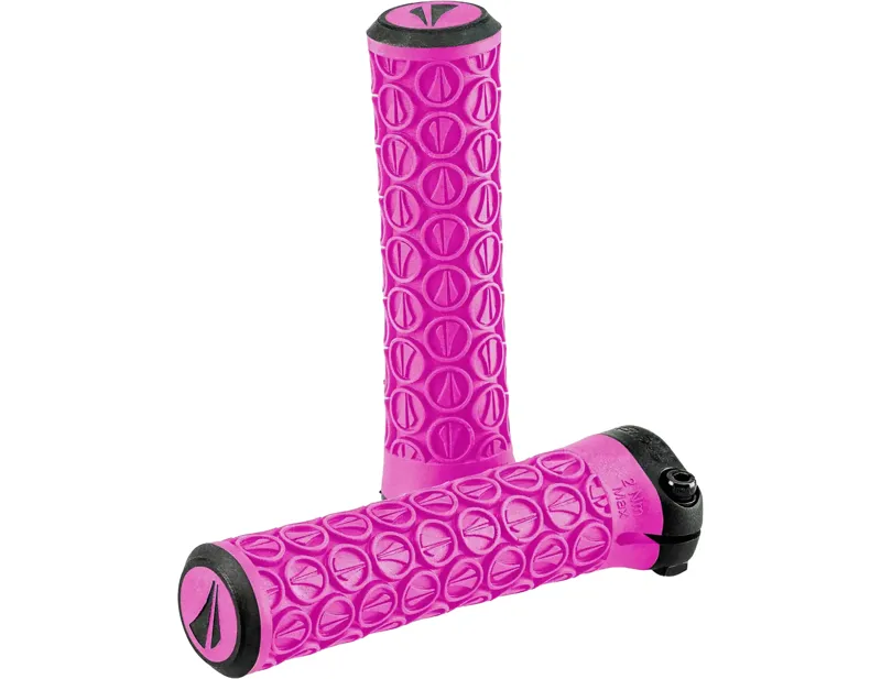 SDG Lock-On Slater JR Grips in Neon Pink