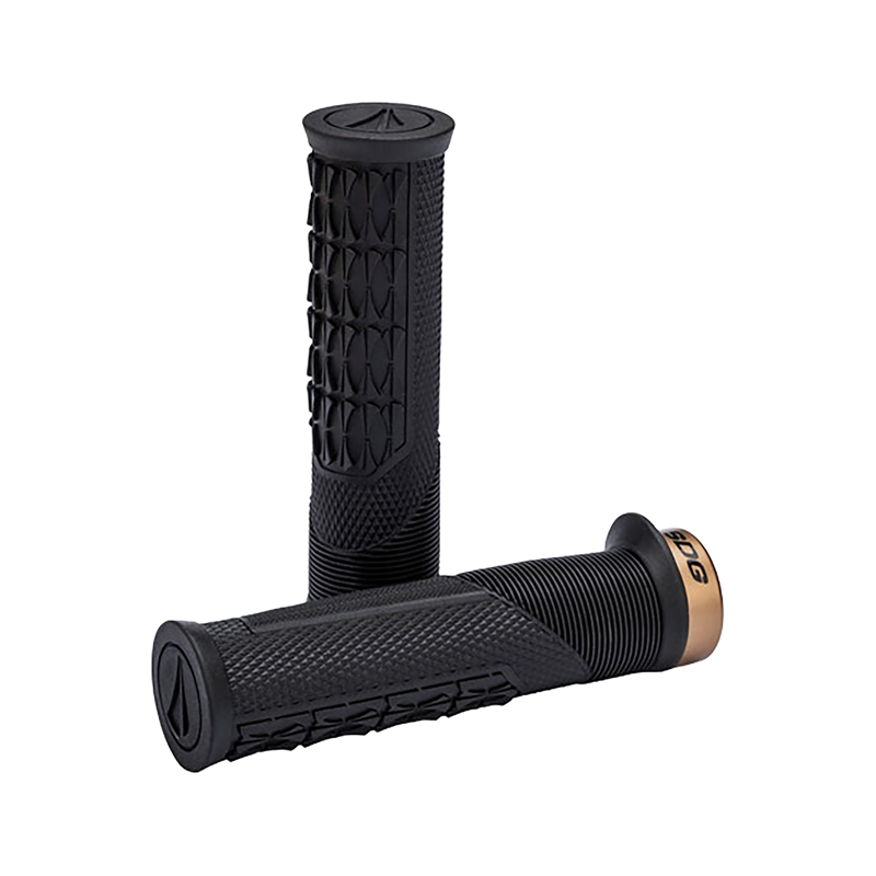 Balfes Bikes Sdg SDG Thrice OC Lock-On Grip in Black/Gold | Free postage over £30, £10 off first order, price match & 0% finance.