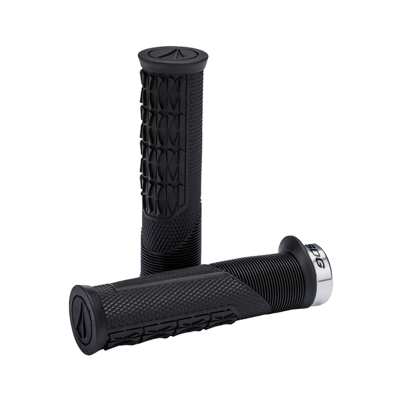 Balfes Bikes Sdg SDG Thrice OC Lock-On Grip in Black/Silver | Free postage over £30, £10 off first order, price match & 0% finance.