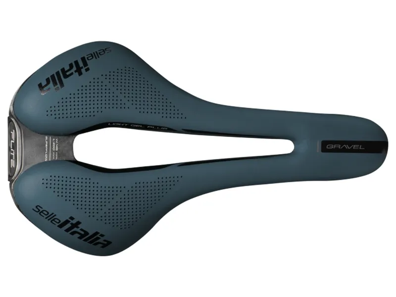 Selle Italia Flite Boost TI316 Superflow Gravel Saddle in Blue Granite