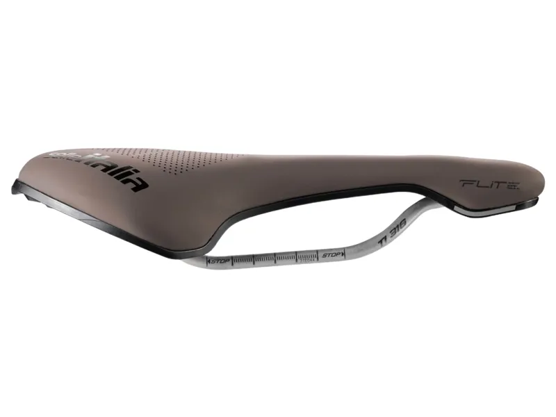 Selle Italia Flite Boost TI316 Superflow Gravel Saddle in Mud Brown-2
