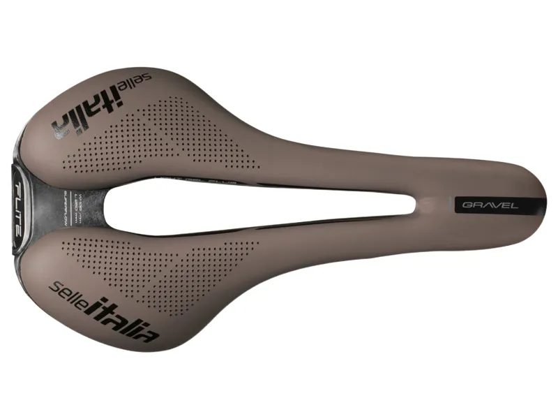 Selle Italia Flite Boost TI316 Superflow Gravel Saddle in Mud Brown