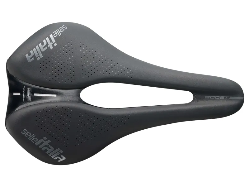 Selle Italia Max Novus Evo Boost TI316 Superflow Saddle in Black