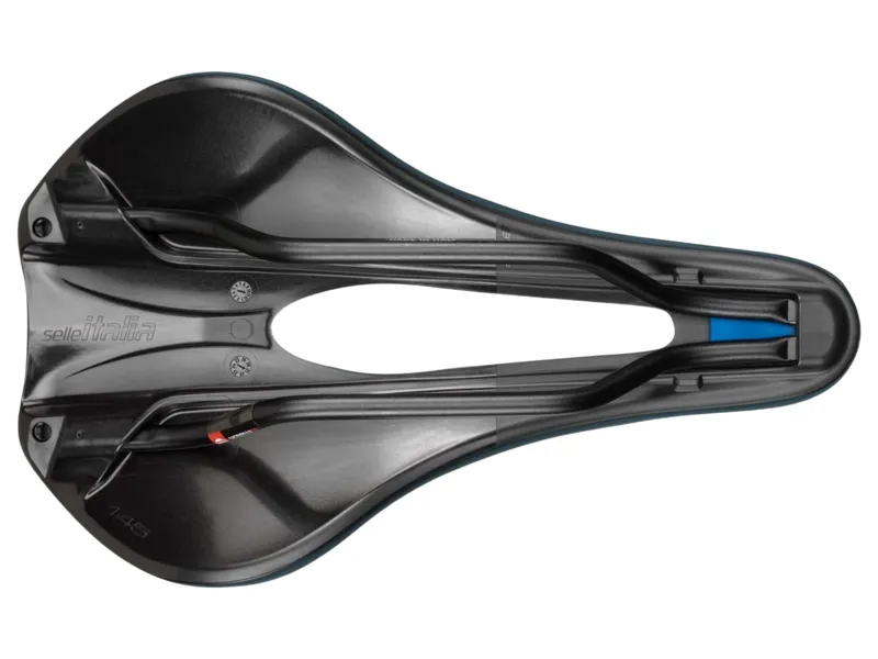 Selle Italia Novus Boost Evo TM Superflow Gravel Saddle in Blue Granite Large-4