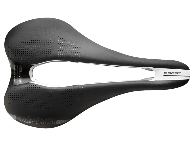 Selle Italia SLR Boost Endurance TI316 Superflow Saddle in Black