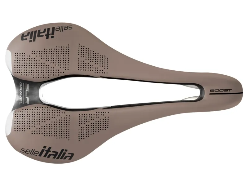 Selle Italia SLR Boost Gravel TI316 Superflow Saddle in Mud Brown