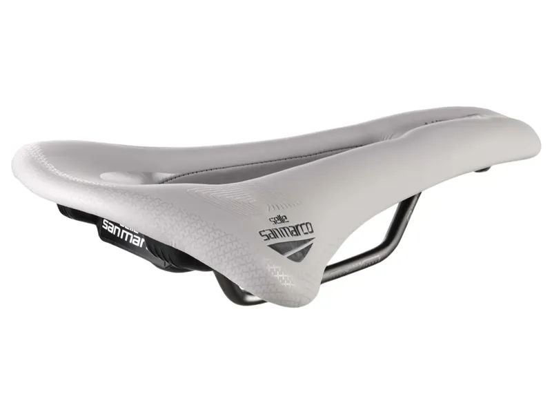 Selle San Marco Allroad Supercomfort L3 Racing Saddle in Ice Grey Large-2