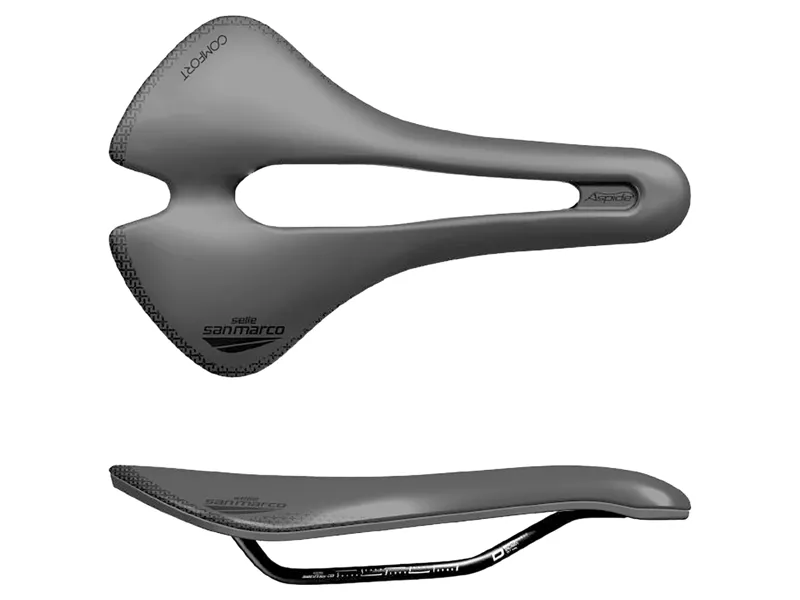 Selle San Marco Aspide Short Comfort Dynamic Saddle in Black