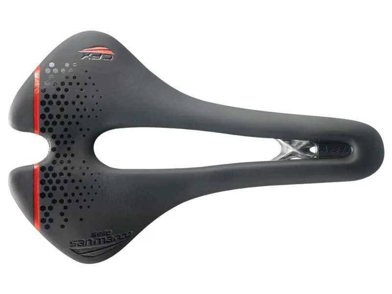 Selle San Marco Aspide Short Open-Fit Carbon Fx Saddle in Black