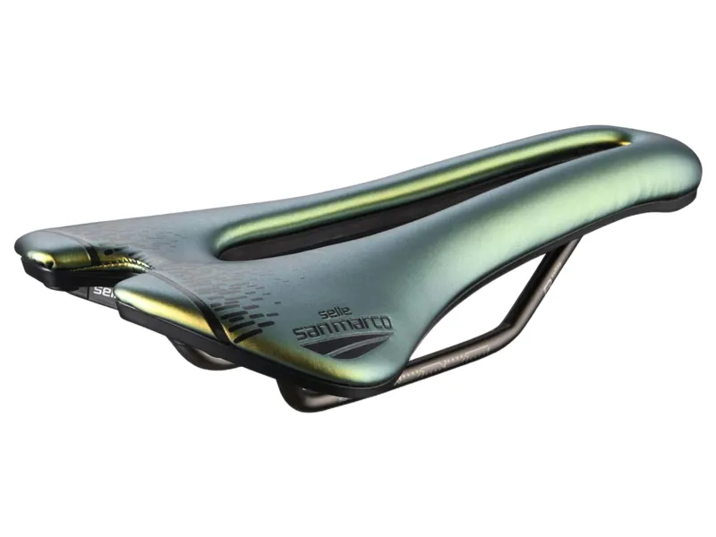 Selle San Marco Aspide Short Racing Saddle in Iridescent Gold-2