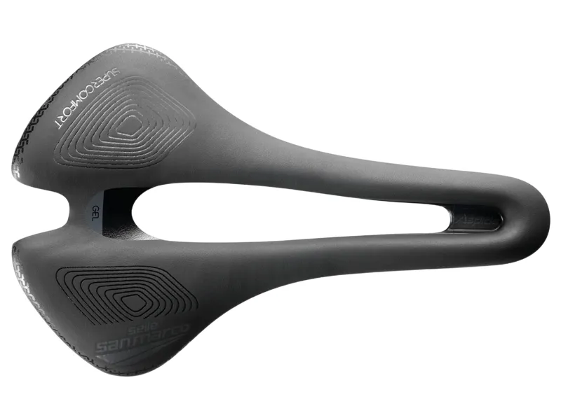 Selle San Marco Aspide Short Supercomfort Racing Saddle in Black