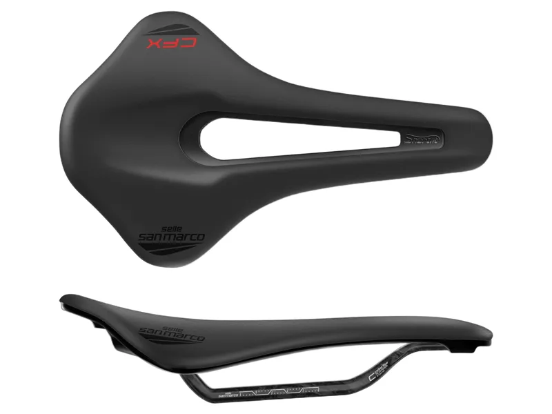 Selle San Marco Shortfit 2.0 Carbon FX Saddle in Black