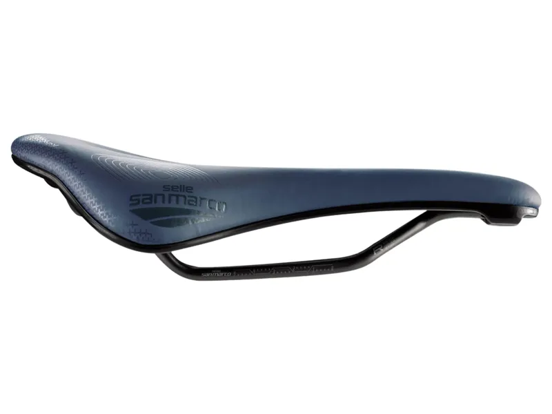 Selle San Marco Shortfit 2.0 Supercomfort Racing Saddle in Blue-1
