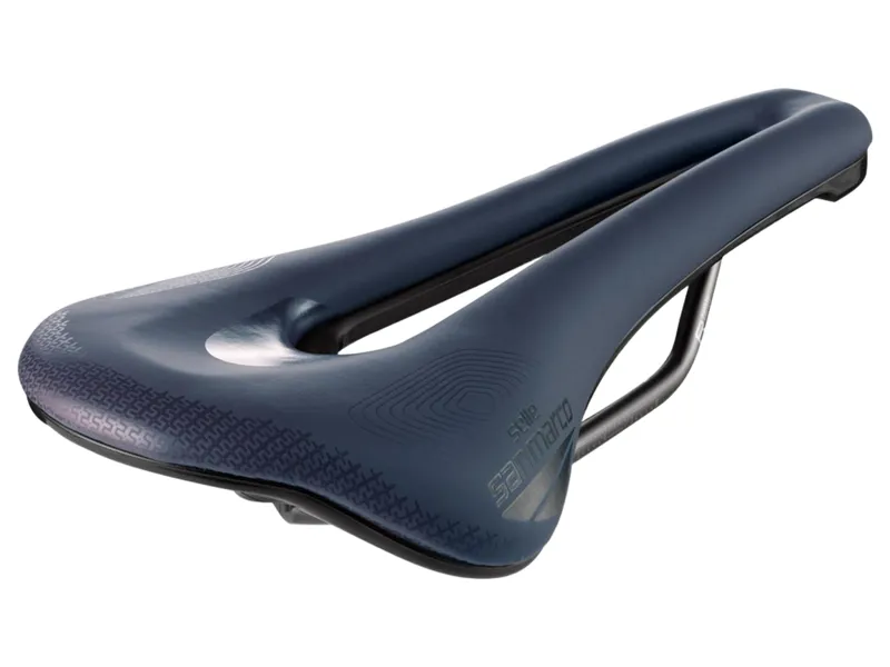 Selle San Marco Shortfit 2.0 Supercomfort Racing Saddle in Blue-2