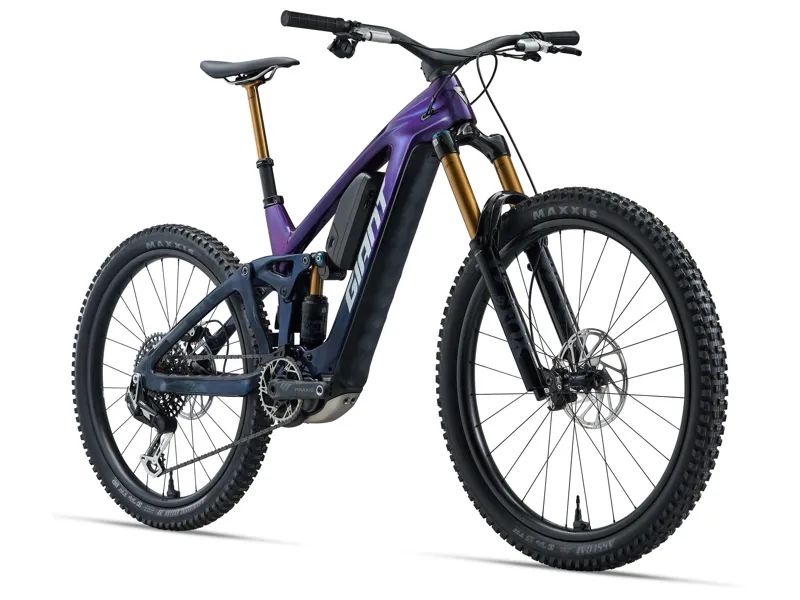 Giant Reign Advanced E+ 0 Electric Full Suspension Mountain Bike 2026 in Purple Haze/Metallic Navy-2