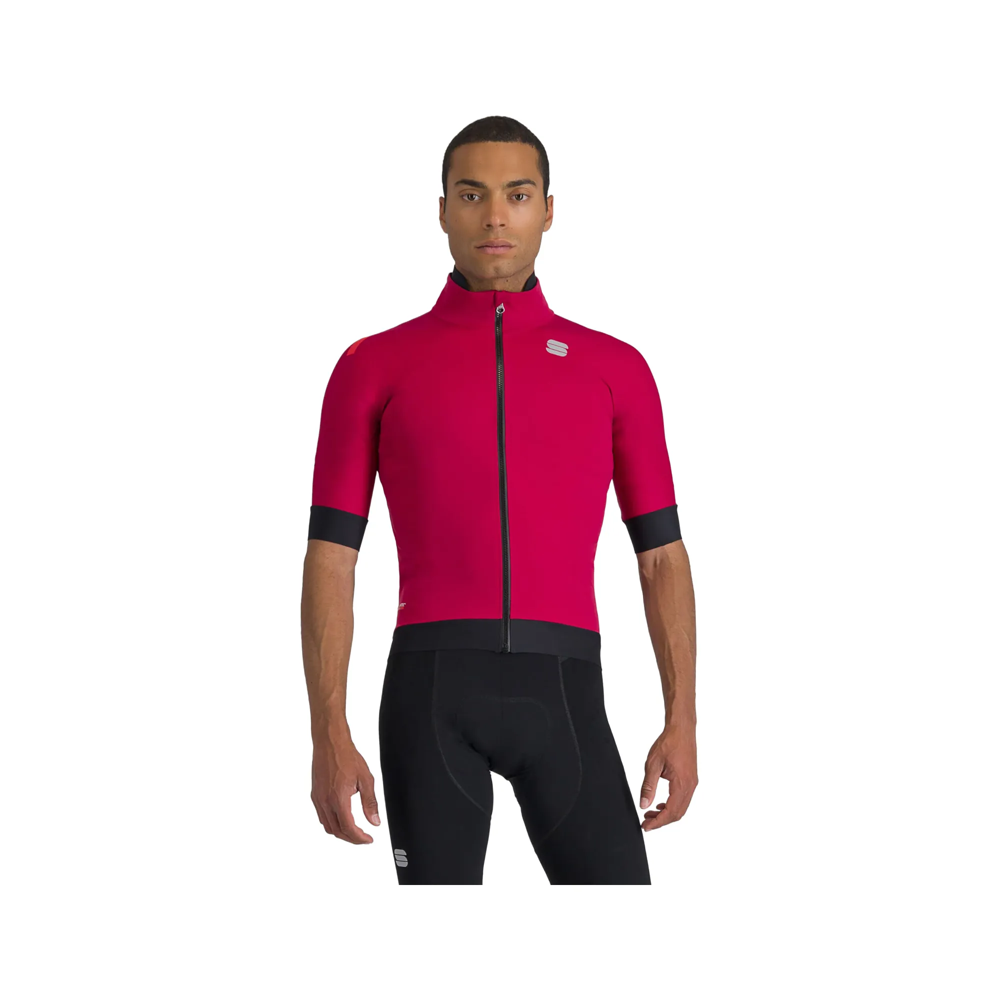 Red Rumba Short Sportful Fiandre Pro Short Sleeve Jersey in Red Rumba