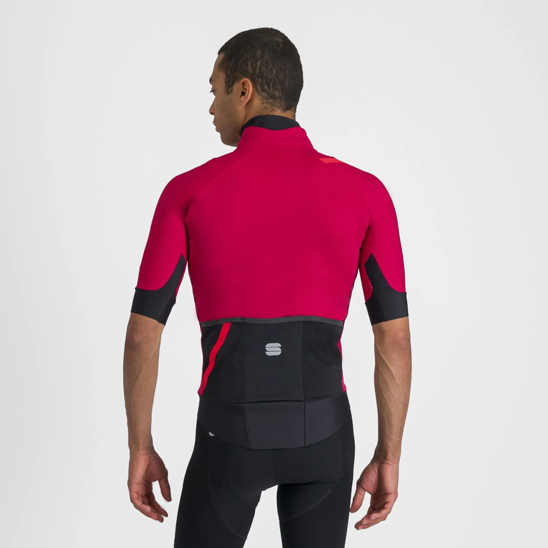 Red Rumba Short Sportful Fiandre Pro Short Sleeve Jersey in Red Rumba