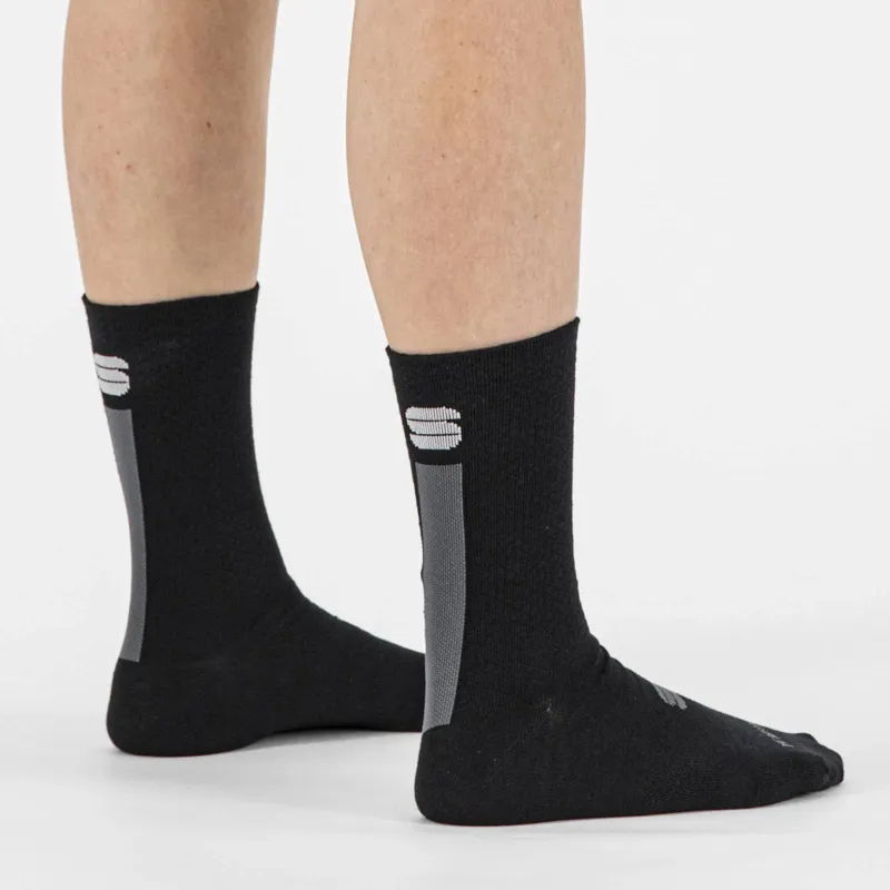 Sportful Merino Women's Socks in Black/Anthracite-1