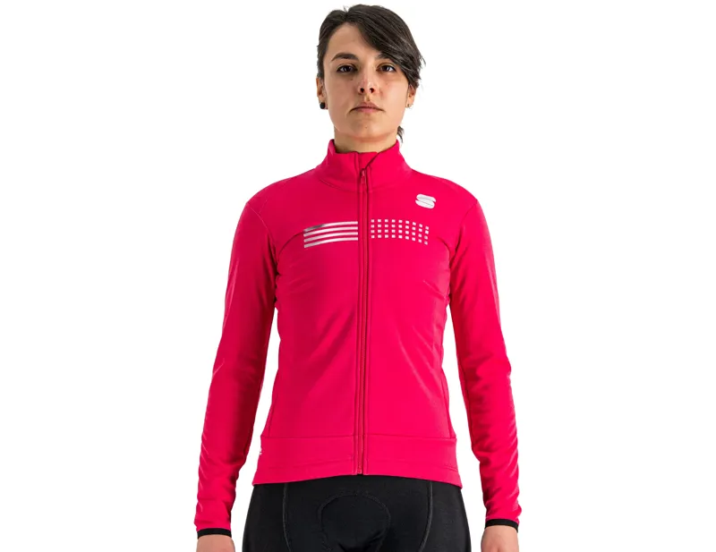 Balfes Bikes Sportful Tempo Women's Long Sleeve Jersey in Fluo Raspberry | Free postage over £30, £10 off first order, price match & 0% finance.