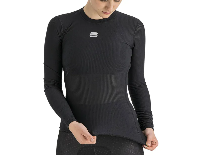 Sportful BodyFit Pro Women's Long Sleeve Base Layer in Black-3