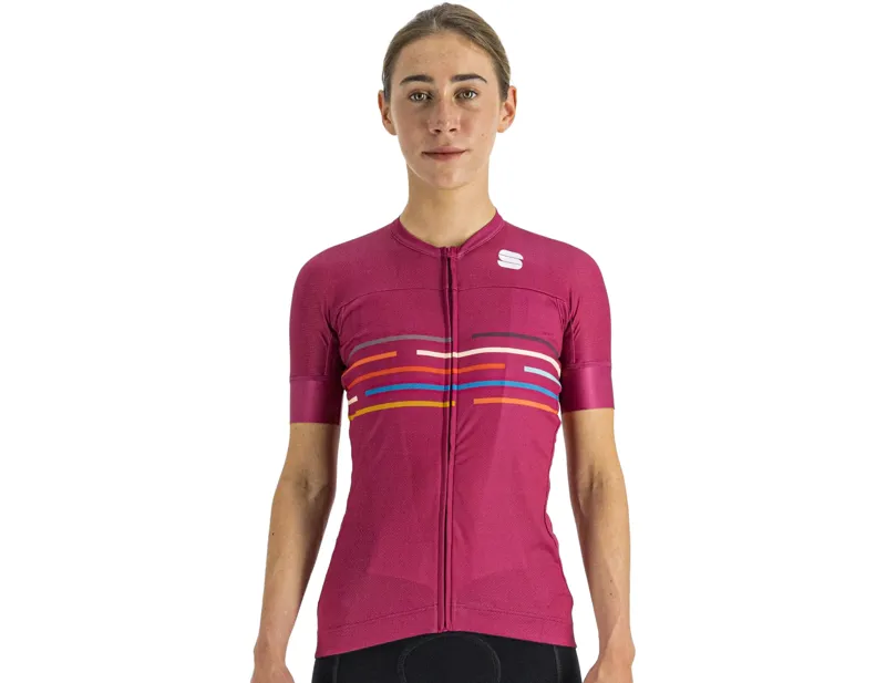 Balfes Bikes Sportful V�lodrome Women's Short Sleeve Jersey in Cyclamen | Free postage over £30, £10 off first order, price match & 0% finance.