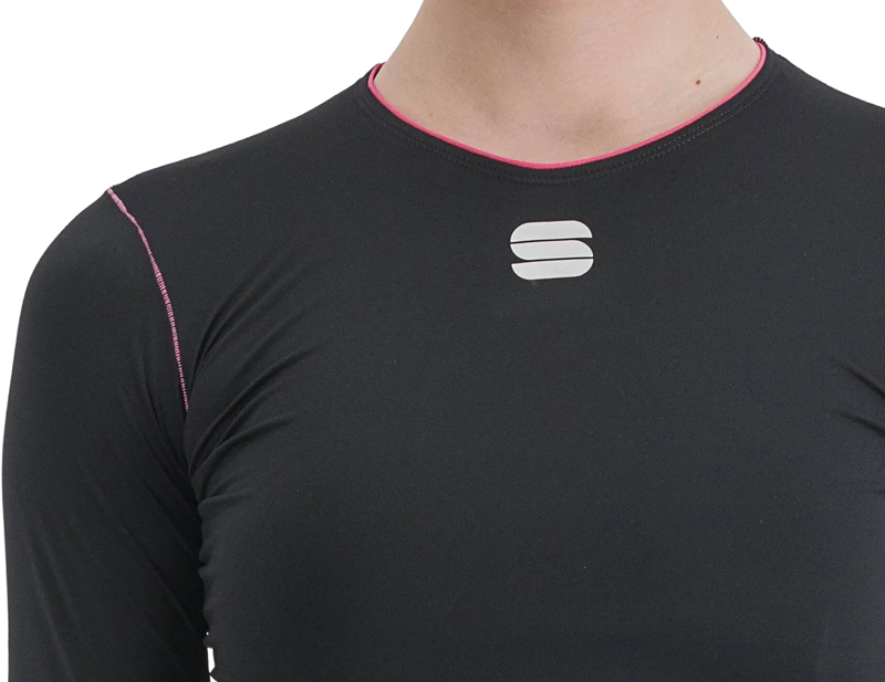 Sportful Midweight Women's Long Sleeve Base Layer in Black-3