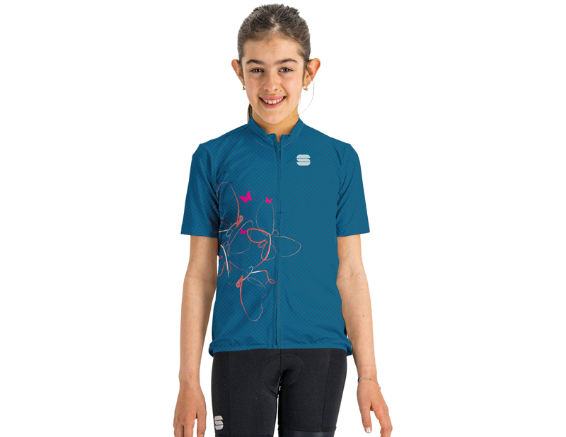 Balfes Bikes Sportful Checkmate Girl Jersey in Berry Blue/Mauve | Free postage over £30, £10 off first order, price match & 0% finance.