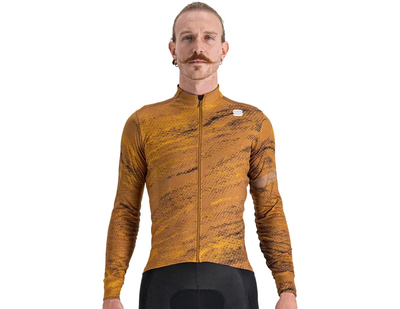 Balfes Bikes Sportful Cliff Supergiara Thermal Jersey in Leather/Golden Oak/Black | Free postage over £30, £10 off first order, price match & 0% finance.