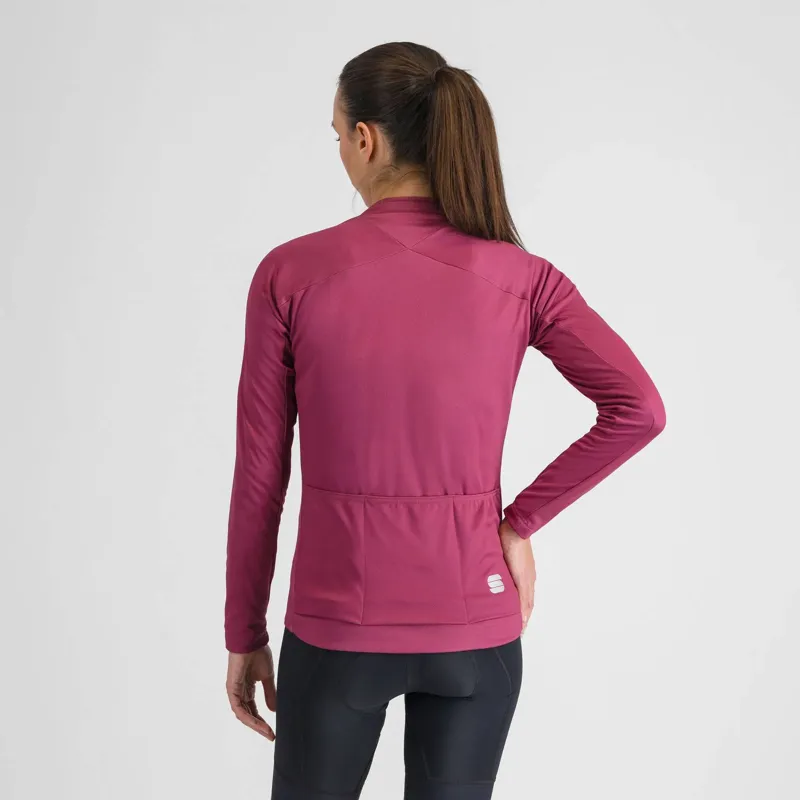 Sportful Matchy Women's Thermal Jersey in Raspberry Violet-1