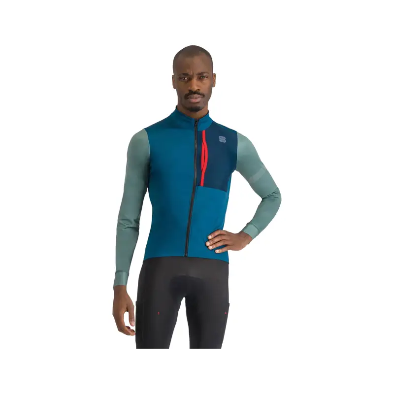 Balfes Bikes Sportful Supergiara Thermal Jersey in Teal Blue/Shrub Green | Free postage over £30, £10 off first order, price match & 0% finance.