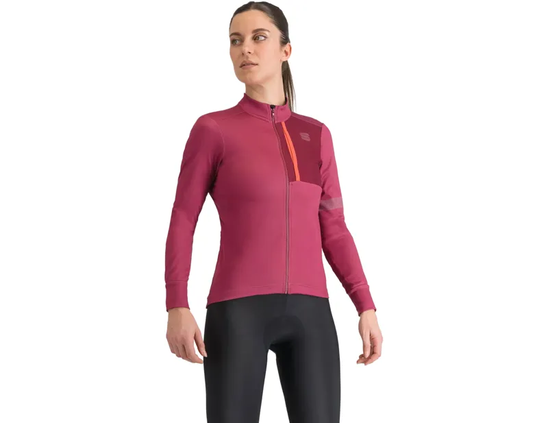 Balfes Bikes Sportful Supergiara Women's Thermal Jersey in Raspberry Violet | Free postage over £30, £10 off first order, price match & 0% finance.