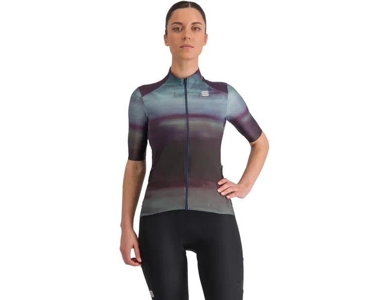 Balfes Bikes Sportful Flow Supergiara Women's Jersey in Galaxy Blue/Violet | Free postage over £30, £10 off first order, price match & 0% finance.