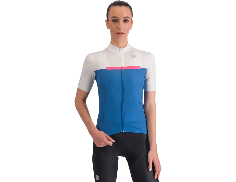 Balfes Bikes Sportful Pista Women's Jersey in Blue Denim/White | Free postage over £30, £10 off first order, price match & 0% finance.