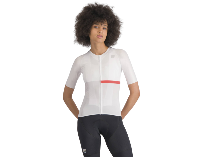 Balfes Bikes Sportful Bomber Women's Jersey in White/Pompelmo | Free postage over £30, £10 off first order, price match & 0% finance.