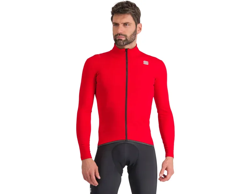 Balfes Bikes Sportful Fiandre Long Sleeve Light Jersey in Tango Red | Free postage over £30, £10 off first order, price match & 0% finance.