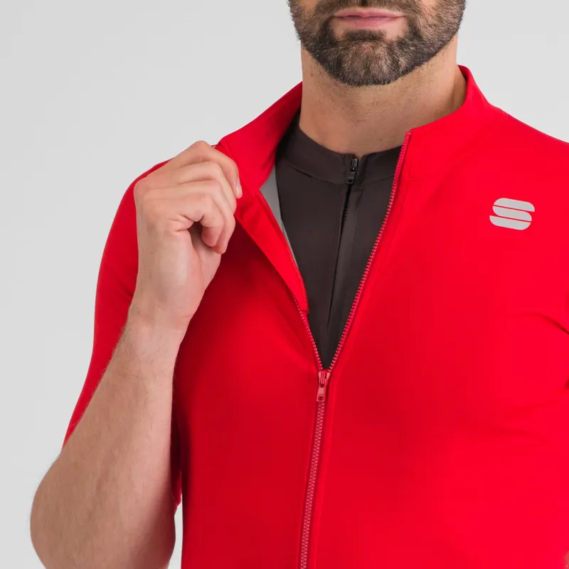 Sportful Fiandre Light Short Sleeve Jersey in Tango Red-2